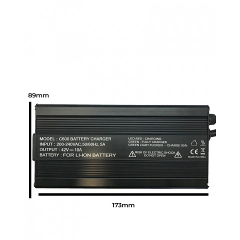 Chargeur Rapide 10A pour batterie LIMN, LiPO 36V