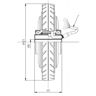Roue trottinette 5