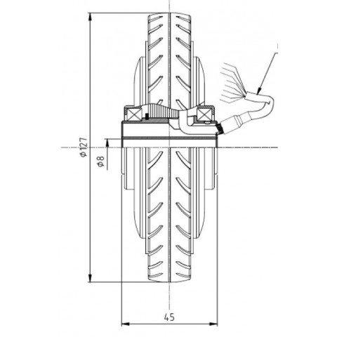 Roue trottinette 5