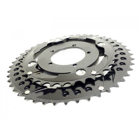 Adaptateur pour plateaux au standard 4 trous VTT pour moteur pédalier Bafang