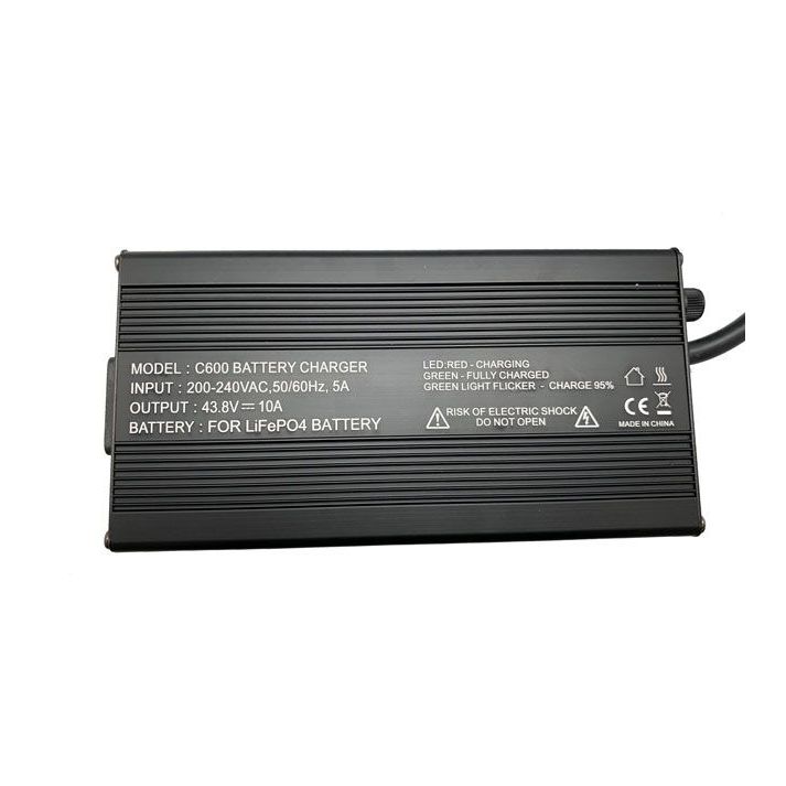 Chargeur rapide 10A pour batterie LiFePO4 36V