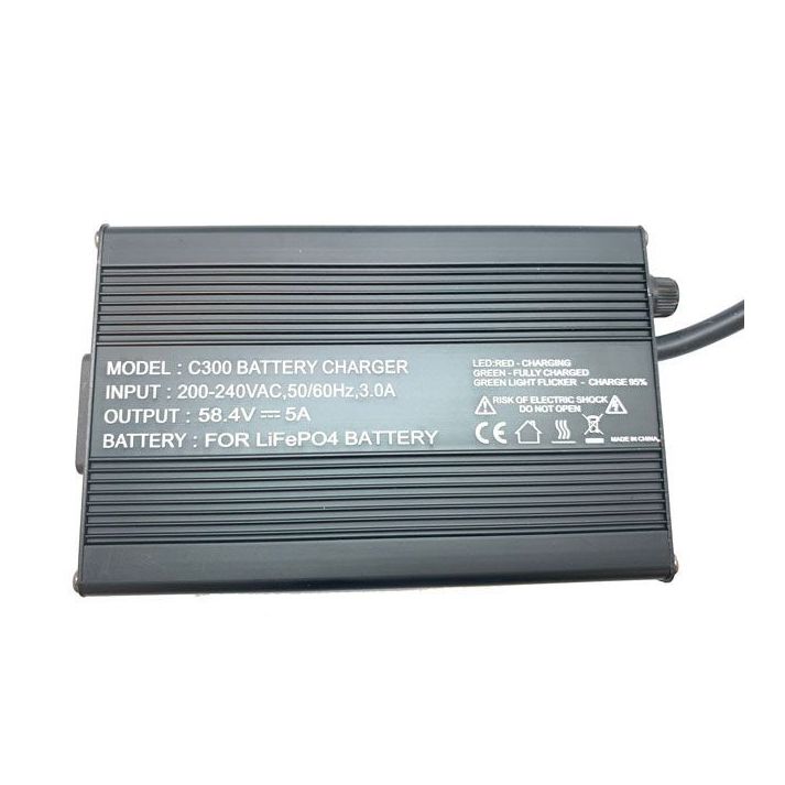 Chargeur 5A pour batterie LiFePO4 LFP 48V
