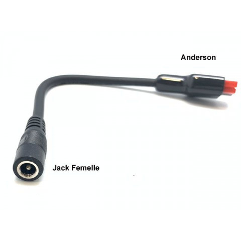 Solar recharge wire Anderson to Jack for cycle analyst