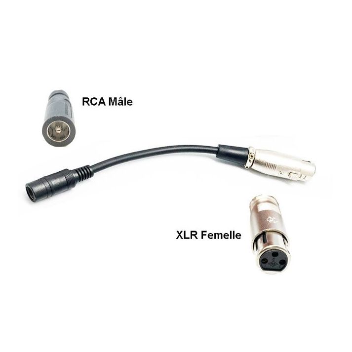 Charging adapter XLR female Jack male