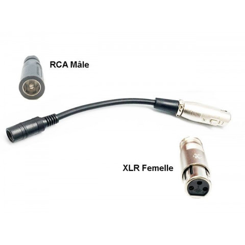 Charging adapter  XLR female Jack male