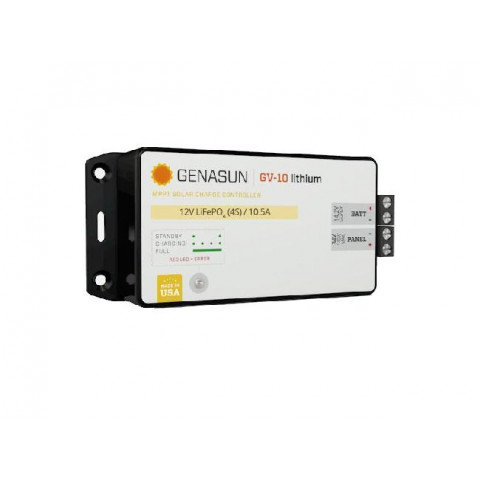12V 10A  MPPT Solar Charger Genasun Lead-acid / Iron phosphate Lithium