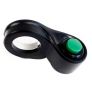 Bouton poussoir rond vert