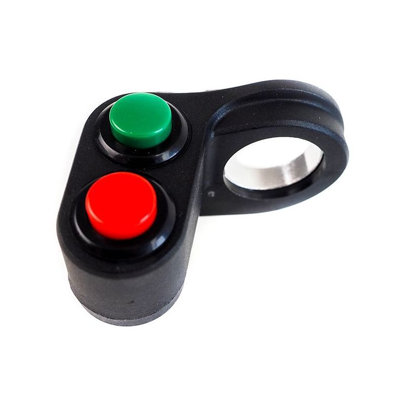 Interrupteur à bouton poussoir - LTB-PS2 - ALSO & CO - encastré / double /  en laiton brossé