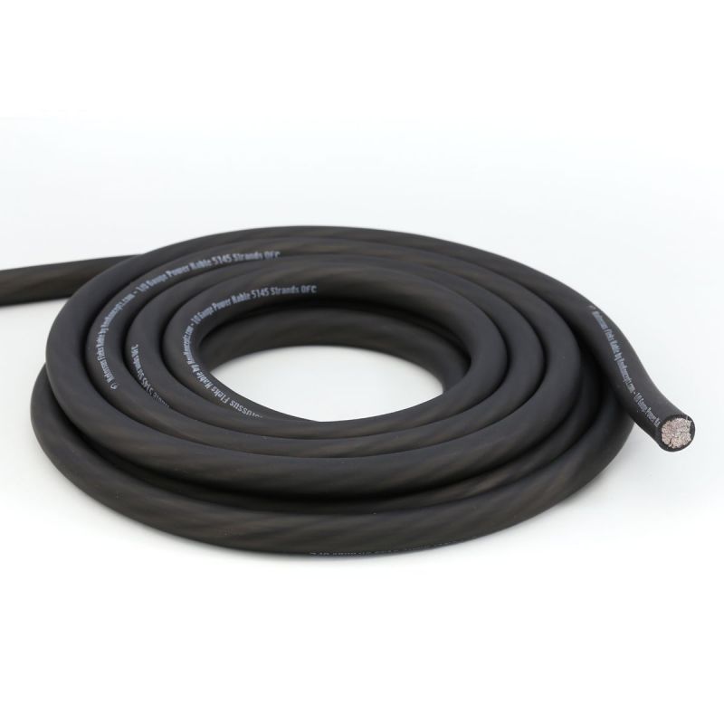 Spartan Power 2/0 AWG Battery Cable - 9 Inch Black With 5/16 M8 Terminals