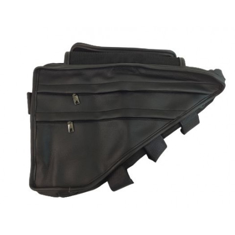 Sac triangle en cuir (skaï) de cadre pour batterie