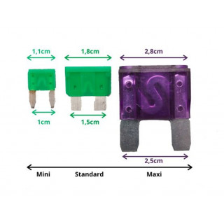 Fusibles standards 5A 30A 40A