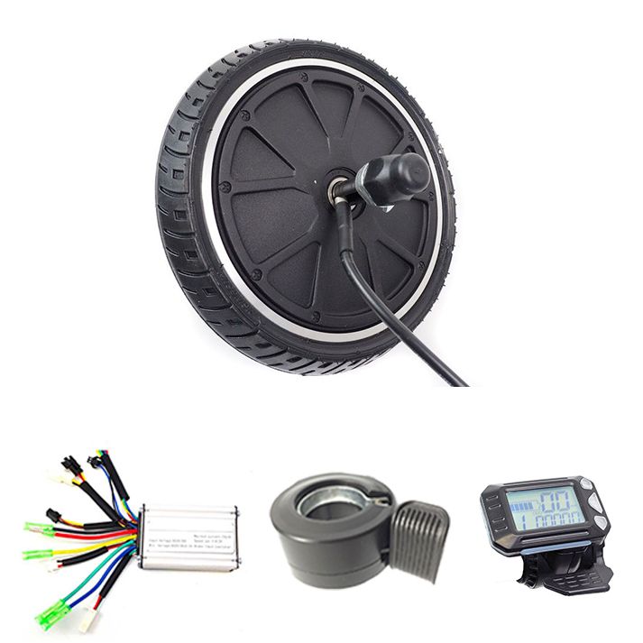 Kit scooter motor electric wheel 8 inches 200 mm 250W without battery