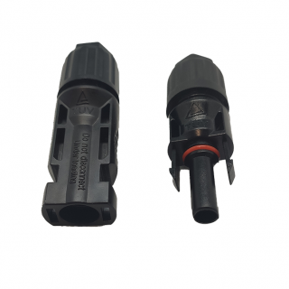 Pair of MC4 connectors for solar panels