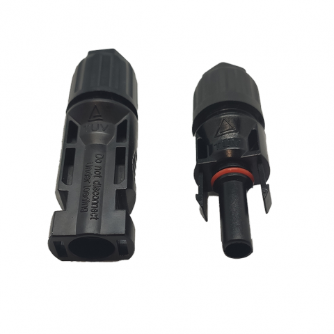 Pair of MC4 connectors for solar panels