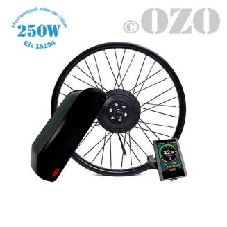 Bobber 250W 20 or 24 inch front wheel kit with 36V casing battery