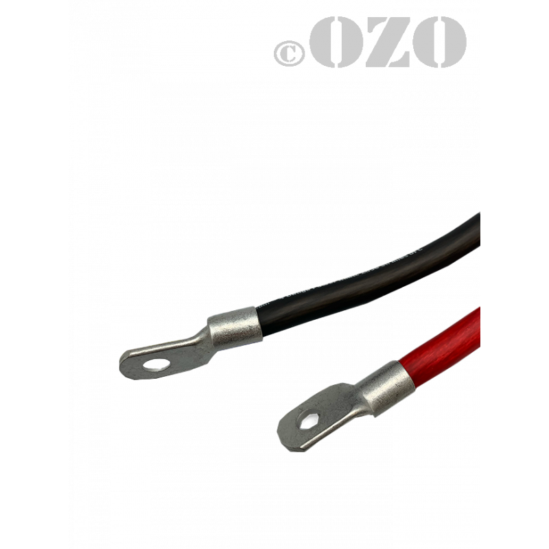Câble en acier Ø4 assemblé des 2 côtés avec cosse pour porte