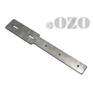 Universal stainless steel rail support for frame battery