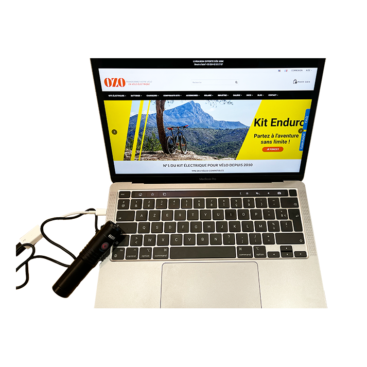 Lampe 500 Lumens avec batterie Li-ion 3.7V 2.4Ah