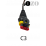 C3 - Connecteur étanche 3 voies femelle