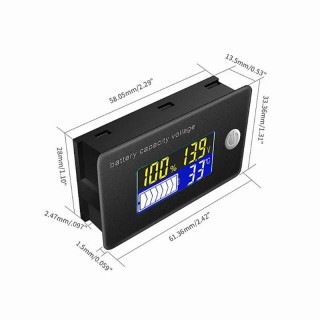 Indicateur de capacité Batterie Plomb-acide Li-on LiFePO4