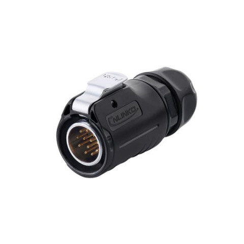 Connecteur étanche 12 voies mâle + femelle 4 vis