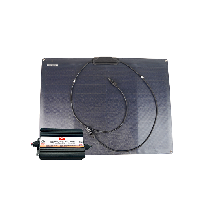 Solar charger for electric kayak kit