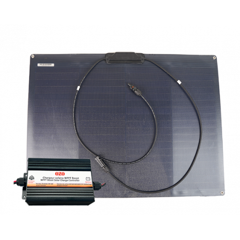 Solar charger for electric kayak kit