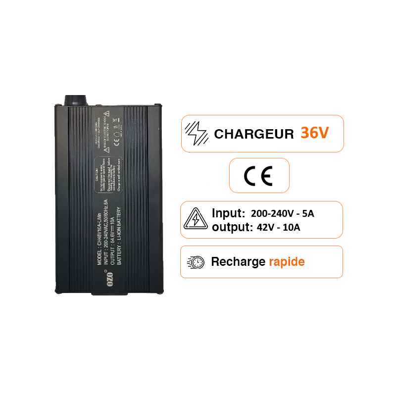 Chargeur 10A Lithium rapide pour batterie LIMN, LiPO