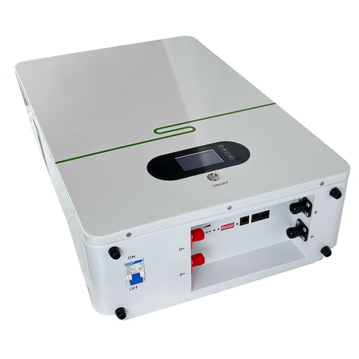 Batterie au lithium-ion 48V 100Ah 5 kWh Power Wall pour système solaire domestique.