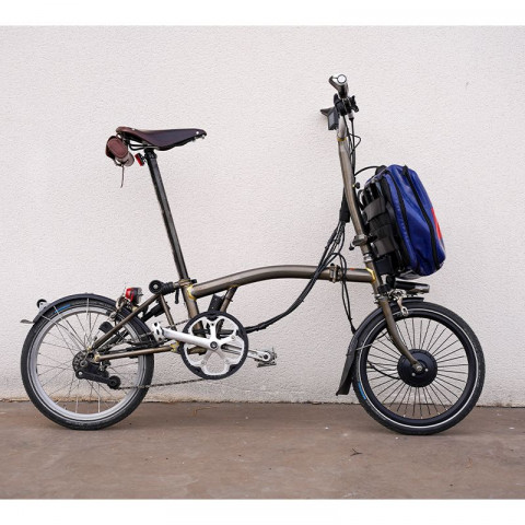 250W Brompton kit 36V gourd battery