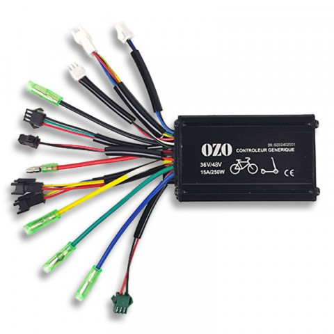 Generic controller for the repair of electric assisted bicycles (approved VAE) 250W 24V or 36V