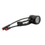 Eclairage avant 200 lumens pour vélo electrique. Lampe OZO. alimentation de 18V à 56V DC