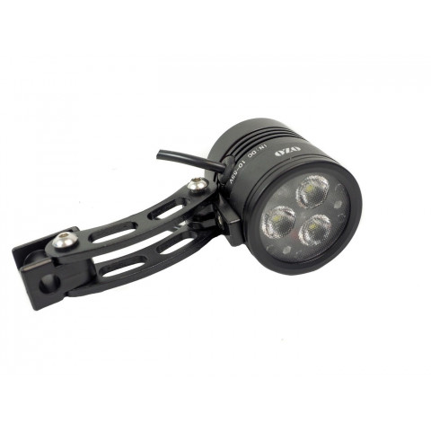 Eclairage avant 600 lumens pour vélo electrique. Lampe OZO. alimentation de  10V à 56V DC
