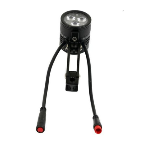 Eclairage avant 200 lumens pour vélo electrique. Lampe OZO. alimentation de  18V à 56V DC