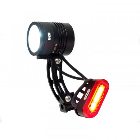 Eclairage avant 200 lumens pour vélo electrique. Lampe OZO. alimentation de  18V à 56V DC