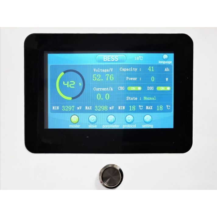 Batterie au lithium-ion 48V 100Ah 5 kWh Power Wall pour système solaire domestique.