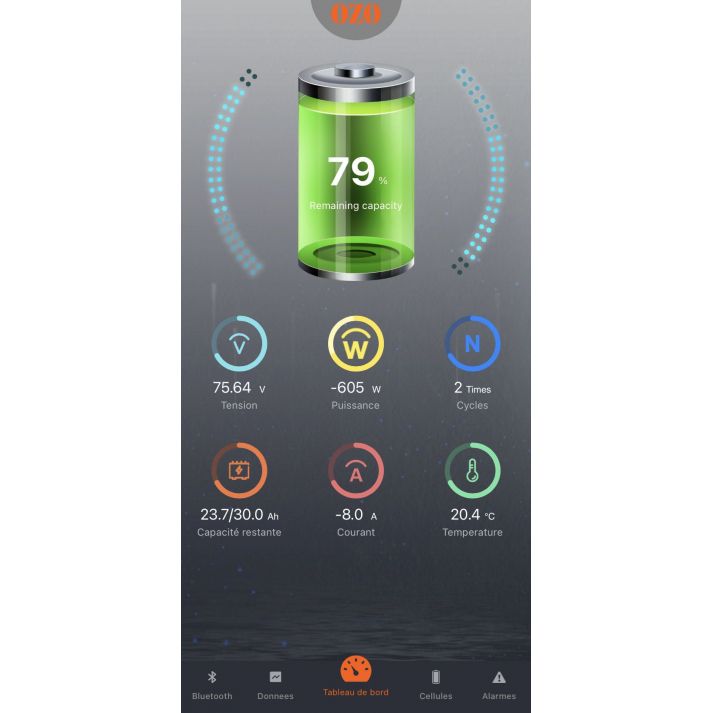 Batterie au lithium-ion 48V 100Ah 5 kWh Power Wall pour système solaire domestique.