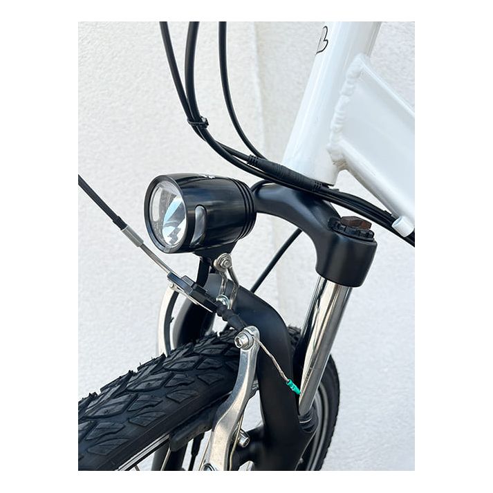 Pack éclairage avant/arrière 100 Lumens AV / AR pour tige de sellle pour vélo électrique