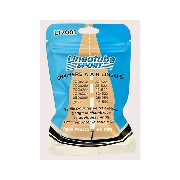 Chambre à air linéaire route 700x23-30C – Presta 60 mm