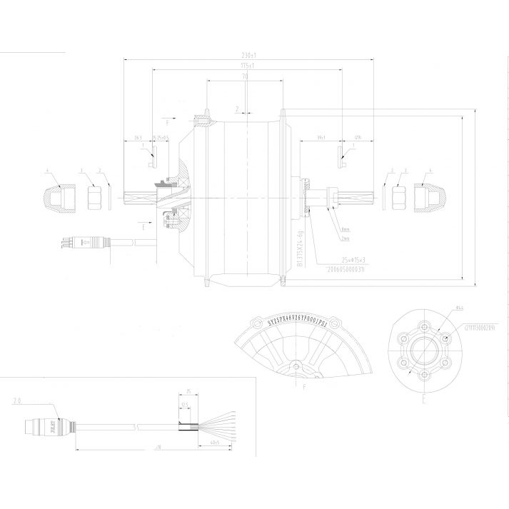 Moteur FATTY pour entraxe de 190mm