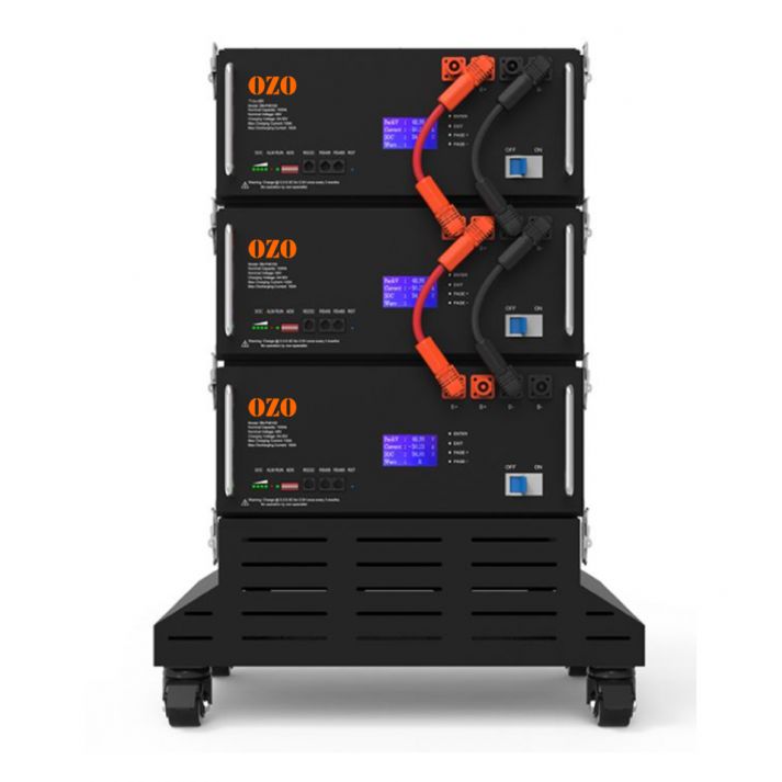 Batterie au lithium-ion 48V 100Ah 5 kWh Power Wall pour système solaire domestique.