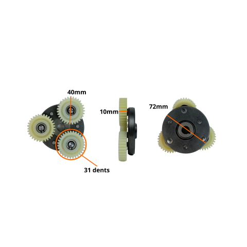 Train épicycloïdal pour moteur Bobber OZO 2025