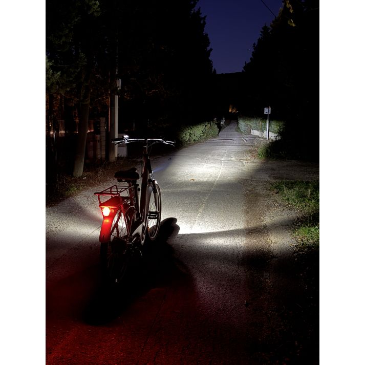 Pack éclairage avant/arrière 100 Lumens AV / AR pour tige de sellle pour vélo électrique