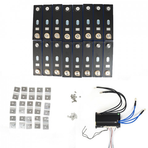Kit Batterie 48V 100Ah 4800Wh Lithium Fer à assembler DIY LiFePO4 LFP
