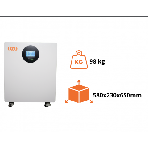 Batterie sur roues OZO pour le stockage de l’Energie solaire ou éolien. 48V 10KWh Lithium LiFePO4