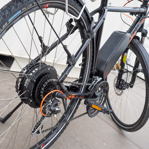 Trail 250W rear wheel kit with frame battery 36V 250Wh to 700Wh