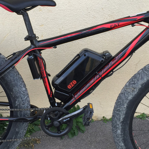 Fat Bike 500W rear wheel kit with 36V frame battery