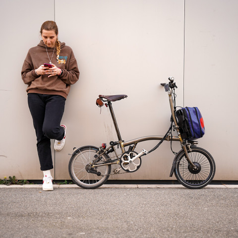 250W Brompton kit 36V gourd battery