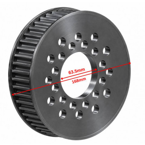 Poulie HTD 8M30 pour tourteaux standards