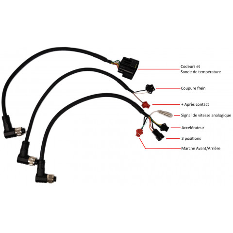 Contrôleur 200A à 450A étanche IP68 Bluetooth pour moteur brushless IPM PMSM avec codeur